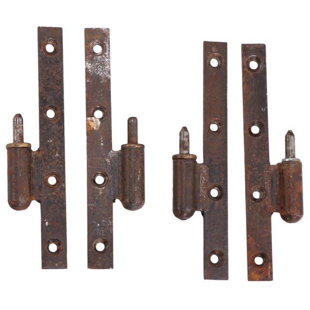 1960s Pair of Arched French Brutalist Iron Panels, C. 1960 For Sale - Image 5 of 5