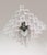 1960s Square Chandelier in Glass & Chrome from Austrolux, Vienna, 1960s For Sale - Image 5 of 9
