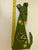 Large 13.5" Hand-Painted Metal "Green Dog" Pendulum Wall Clock by Óxidos – Fully Functional (Rare Retired Colorway) For Sale - Image 9 of 9