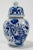 Late 20th Century Vintage Blue and White Floral Lidded Jar For Sale - Image 5 of 8