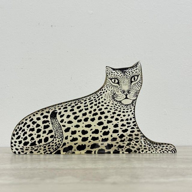 Large Mid-Century Modern Resin Leopard by Abraham Palatnik, Brazil, 1970s For Sale - Image 17 of 18