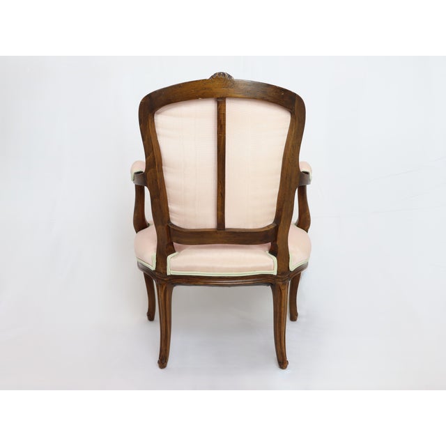 Antique French Provincial Open Arm Bergere For Sale - Image 11 of 12
