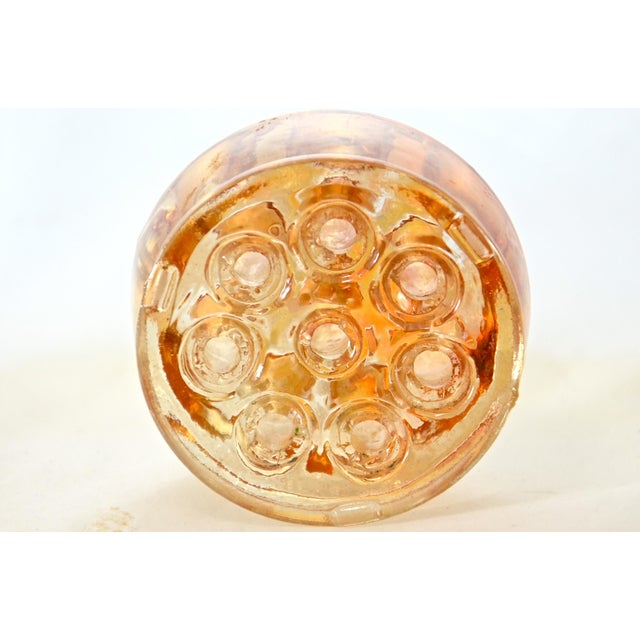 Early 20th Century Iridescent Peach Paperweight Pen Holder For Sale - Image 5 of 5