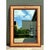 Vintage Seagrass Studded Wood Floor Mirror For Sale - Image 4 of 15