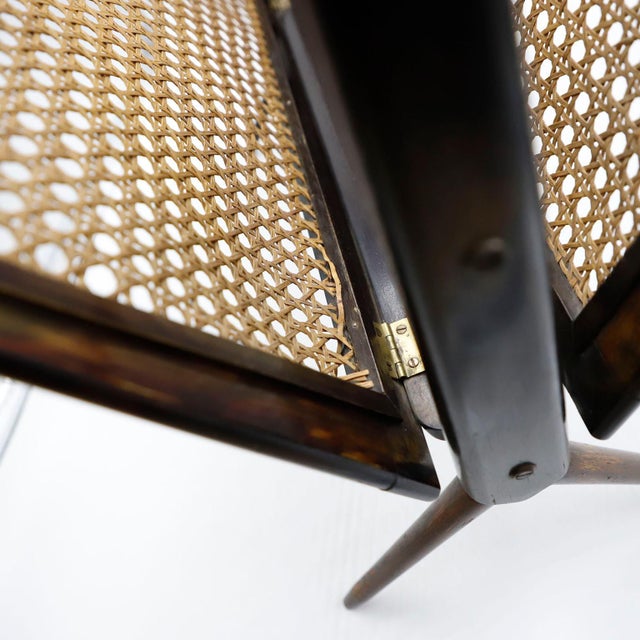 Mid-Century Modern Mid 20th Century Mexican Modern Folding Magazine Rack For Sale - Image 3 of 4