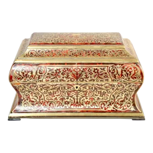Victorian Boulle Casket-Form Letter Box, Halstaff and Hanover