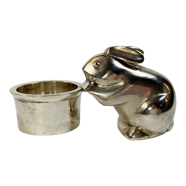 Silverplate Bunny Rabbit Votive Candle Holder Chairish