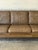 Brown Brown Leather 3 Seater Sofa With Tapered Wood Legs Vintage Mid-Century Modern 1970s For Sale - Image 8 of 12