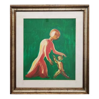 Virgilio Guidi, Untitled, 1970, Oil on Canvas, Framed For Sale