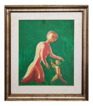 Virgilio Guidi, Untitled, 1970, Oil on Canvas, Framed