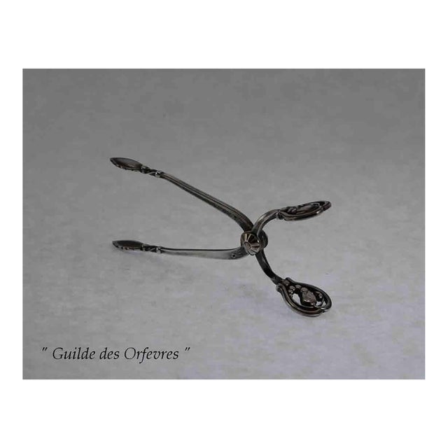 1960s Georg Jensen Sterling Sugar Tongs For Sale