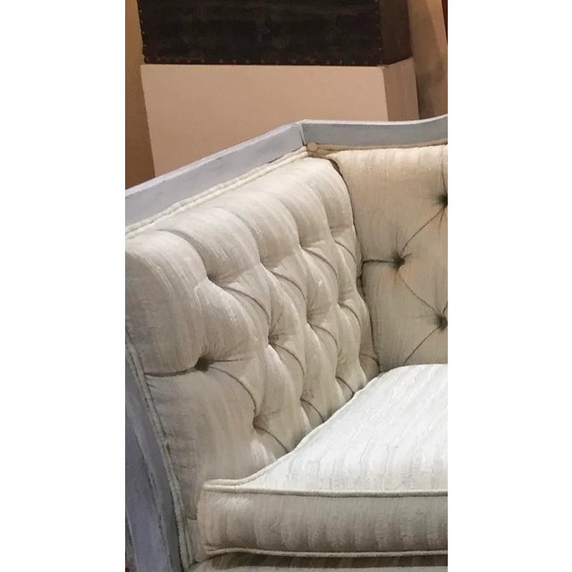 Mid-Century Modern Late 20th Century Vintage Custom Swedish Gustavian Style Sofa For Sale - Image 3 of 13