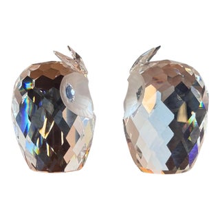 Swarovski Crystal “Woodland Friends” Owls (Set of 2) For Sale