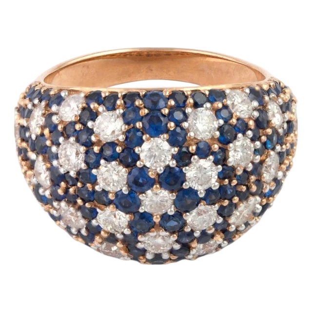 Natural Blue Sapphire 3.26 Carats with Diamonds 1.80 Carats in 18k Gold For Sale