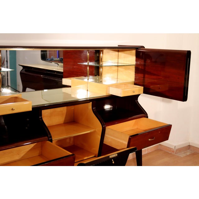 Mid-Century Sideboard in Mahogany, Rosewood and Maple by Osvaldo Borsani, Italy, 1950s For Sale - Image 12 of 18