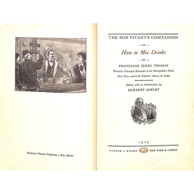 Traditional "The Bon Viviant's Companion or How to Mix Drinks" 1929 Thomas, Professor Jerry For Sale - Image 3 of 11