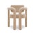 Double Arch Dining Chair in Beige Cotton Velvet from Insidherland For Sale - Image 12 of 12