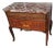Vintage Inlaid Marquetry French Commode Louis XV Chest of Drawers Marble Top Ormolu For Sale