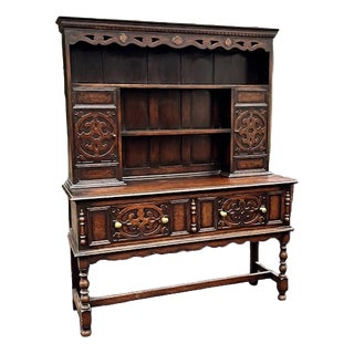 Oak Dresser by Denby & Spinks of Leeds, 1930s For Sale