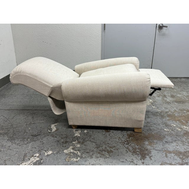 Restoration Hardware 1920's Parisian Club Recliner For Sale - Image 10 of 12