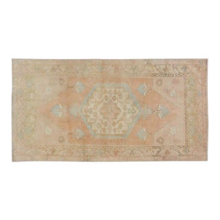 Vintage Turkish Anatolian Hand Knotted Oushak, 2'9x5'3 For Sale