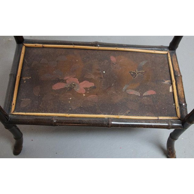 Antique Chinese-Styled Bamboo Music/Magazine Stand For Sale - Image 9 of 9