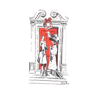 Cecil Beaton C1956 Christmas Card (Signed) For Sale