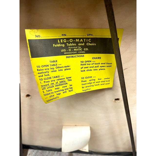 1970s -Century Modern Folding Chairs by Leg-O-Matic, Set of 2 With Cane Backs For Sale - Image 10 of 10