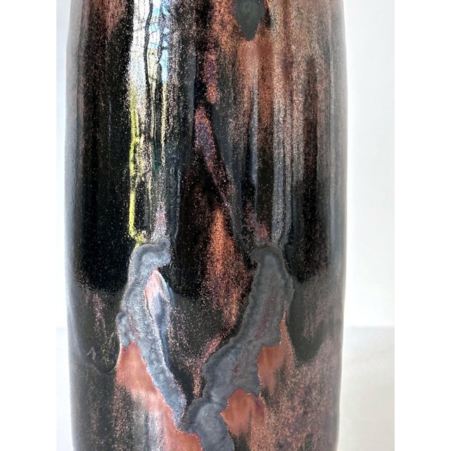 Modern Early Ceramic Vase with Honan Glaze by Brother Thomas Bezanson For Sale - Image 3 of 12