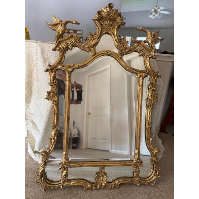 Chinoiserie Friedman Brothers Chinese Chippendale Giltwood Mirror For Sale - Image 3 of 12