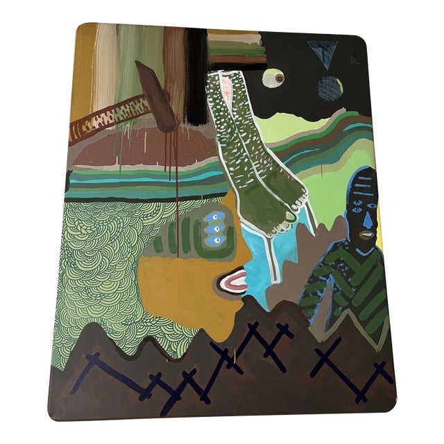 Contemporary Graffiti Pop Art Canvas by Buda Kovács Tamás For Sale