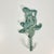1970s Vintage Coastal Nautical Cast Iron Verdigris Mermaid Wall Hook. For Sale - Image 9 of 9