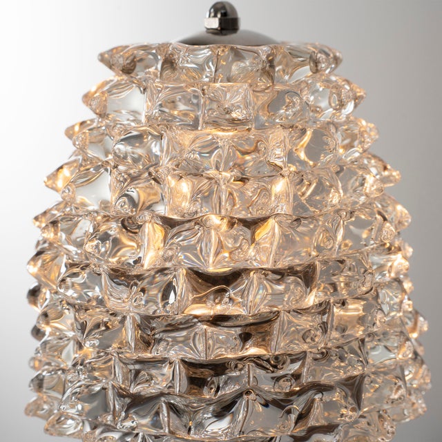 Table Lamps in Rostrato Murano Blown Glass, Italy, 1980s, Set of 2 For Sale - Image 11 of 13