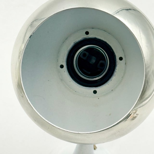 Silver Space Age Chrome Eyeball Wall Lamps, 1970s, Set of 2 For Sale - Image 8 of 14