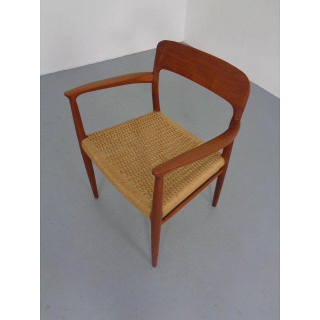Model 56 Armchair in Teak & Papercord by Niels Otto Møller for J.L. Møllers, Denmark, 1950s For Sale - Image 14 of 18