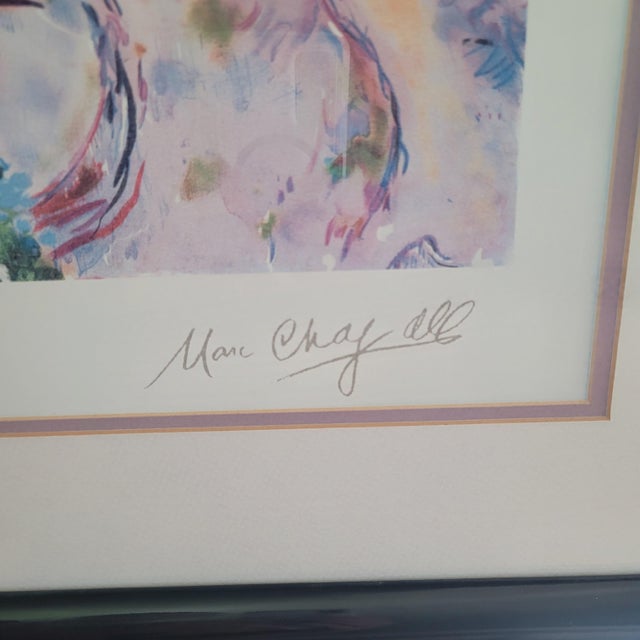 Mid 20th Century Marc Chagall Les Coquelicots Limited Edition Lithograph Signed Numbered Framed For Sale - Image 5 of 8