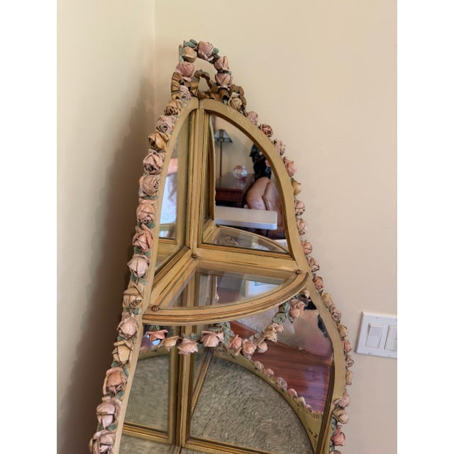 Wood Vintage Hollywood Regency Corner Etagere For Sale - Image 7 of 17