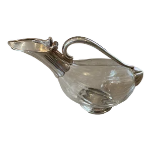 Silver-Plated French Wine Decanter
