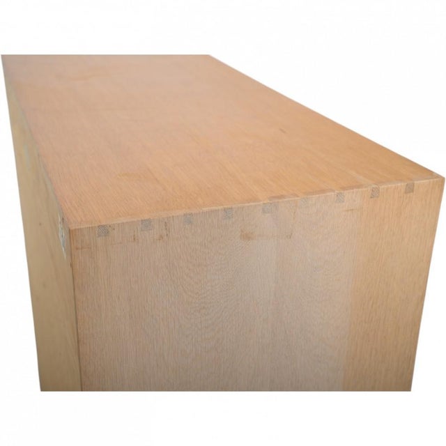 Brown Vintage Deep Bookcase in Oak by Mogens Koch, 1980s For Sale - Image 8 of 16