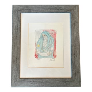 1970’s Original Expressionist Moses Lithograph For Sale