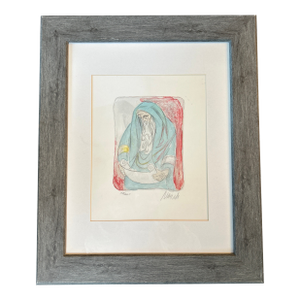 1970’s Original Expressionist Moses Lithograph