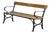 Riveted Iron Park Bench, 1920s For Sale