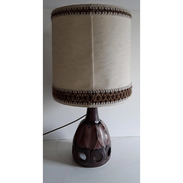 Vintage Ceramic Table Lamp from EEA-Leuchten, 1970s For Sale - Image 3 of 7
