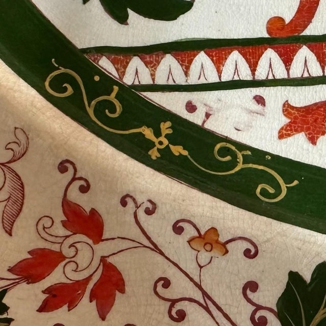 Late 19th Century Large Hand Painted Imari Style Ironstone Platter For Sale - Image 4 of 6