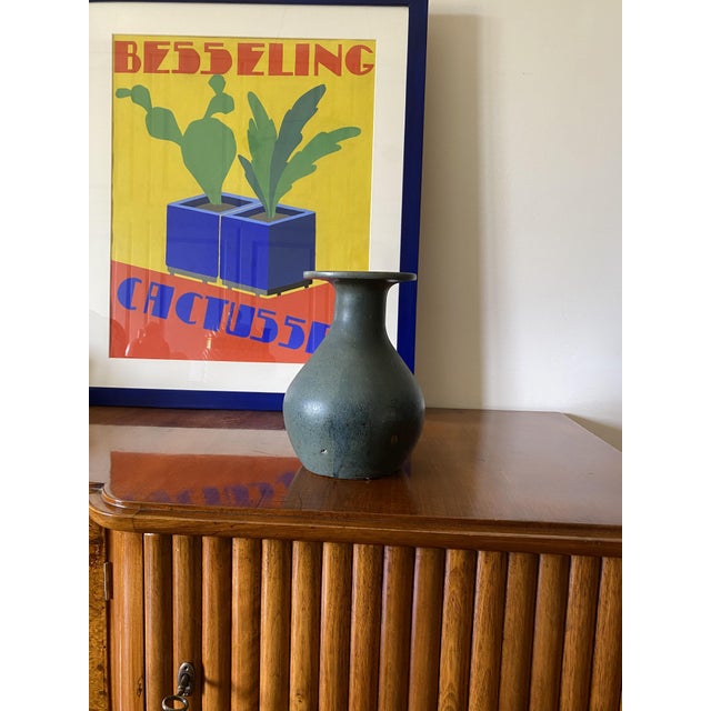 Mid-Century Light Blue Ceramic Vase, 1960s For Sale - Image 11 of 18
