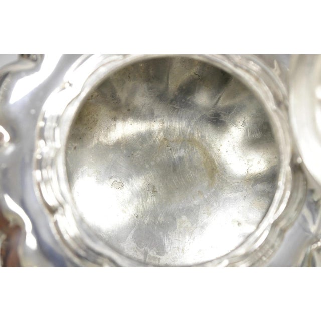 Antique 1881 Rogers 7377 Art Nouveau Silver Plated Tea Service Set - 3 PCS For Sale - Image 9 of 13