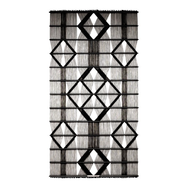 Peter Collingwood M. 164 No. 1 Linen Macro-Gauze Modernist Fiber Art Wall Hang For Sale