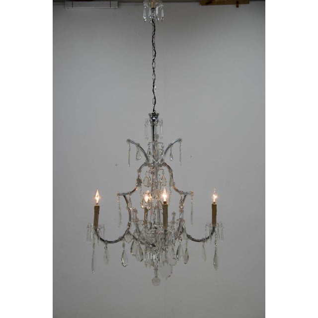 Maria Theresa Crystal Chandelier, Austria, 1900s For Sale - Image 8 of 13
