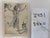 1940s 1940s Original Signed Graphite Illustration of Woman Running With Dog, 11 X 8.5 In. For Sale - Image 5 of 5