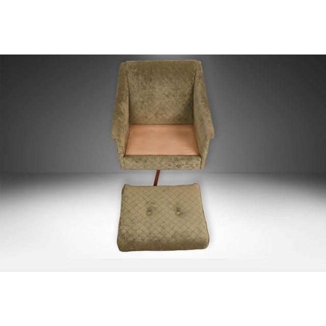 Wood 1970s Mid Century Adrian Pearsall Style Swivel Armchair For Sale - Image 7 of 14